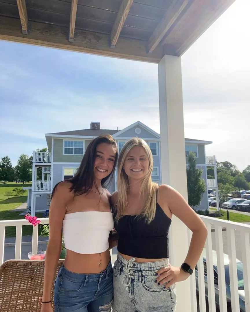 On a balcony