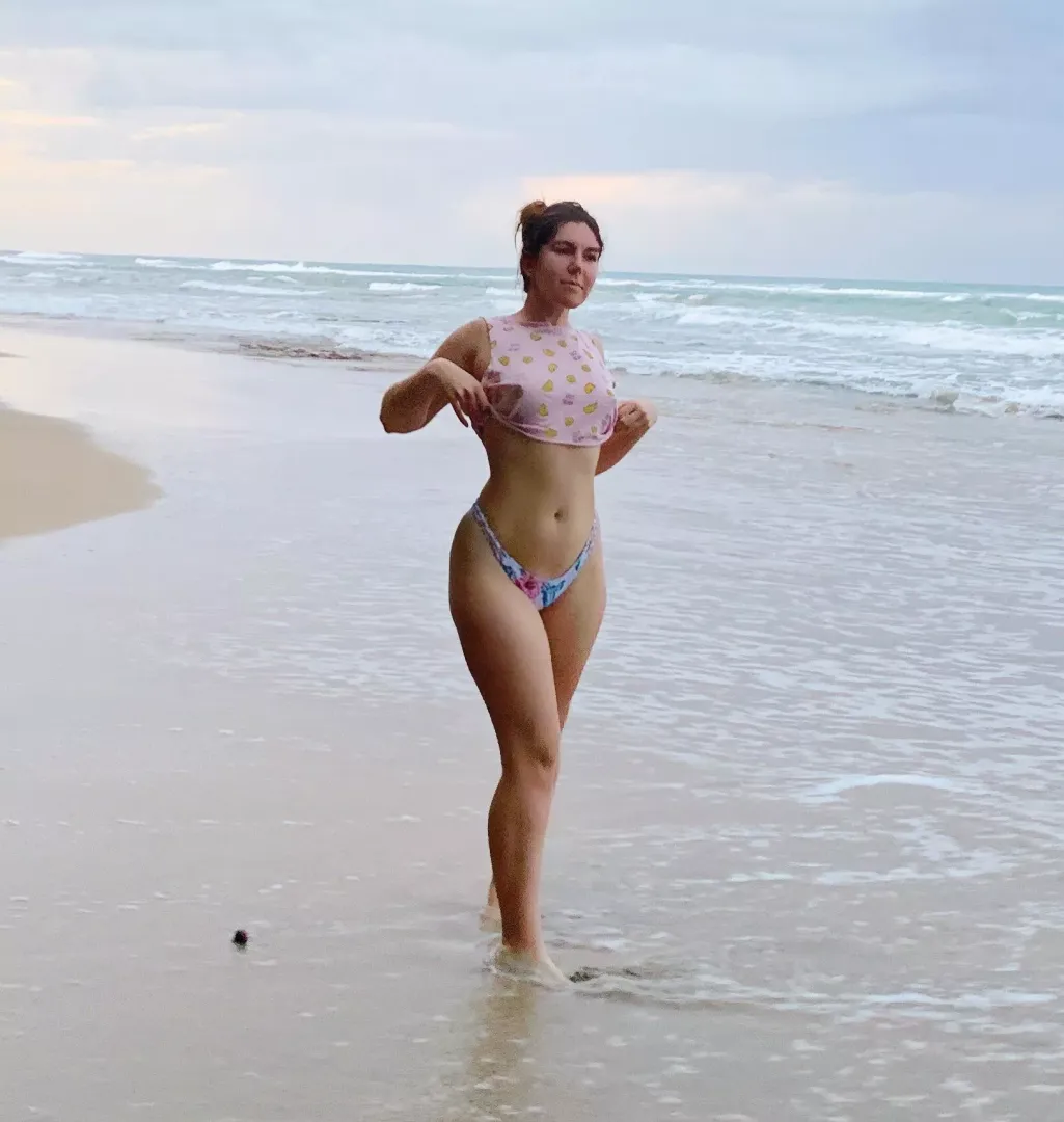 On a beautiful beach in eastern Costa Rica