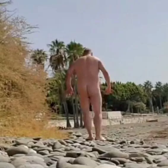 On a rocky beach
