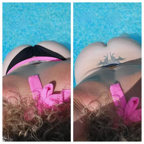 On and off pool fun