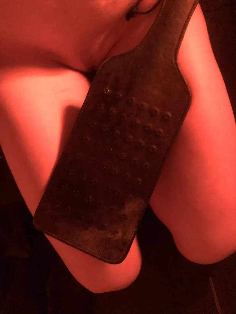 On her knees…asking for it tonight…
