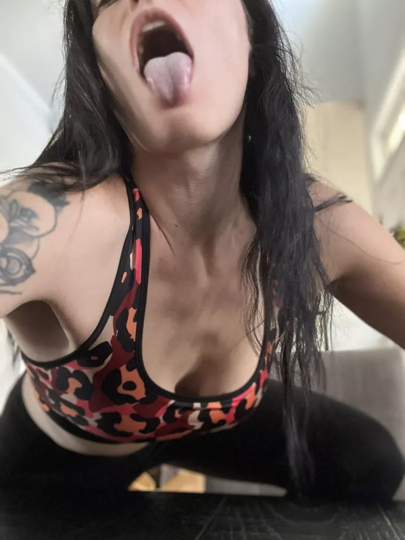 On my knees begging for it💦