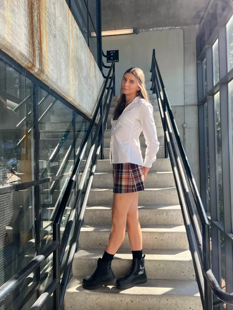 On my way to class!