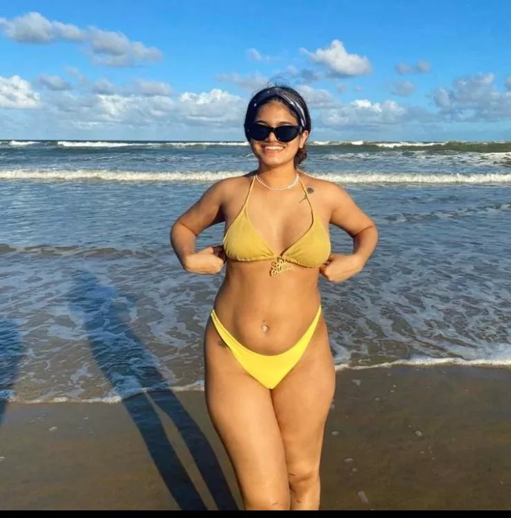 On the beach.