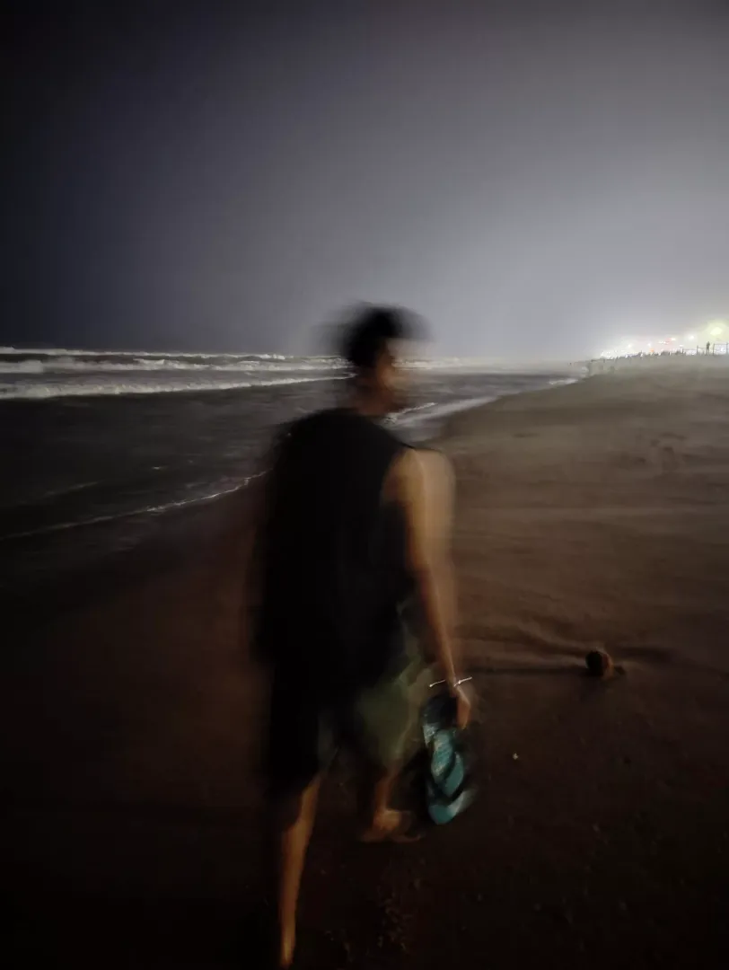 On the beach