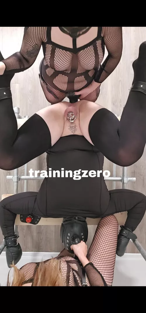 One cock deep in your ass. One cock deep in your throat. [Domme]