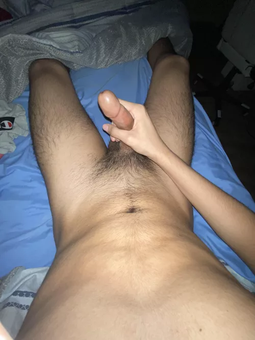 One hand holding it