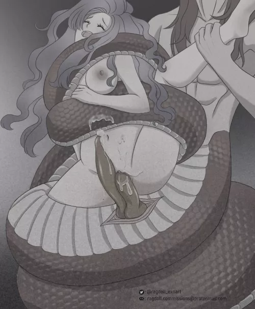 One naga boyfriend , twice the fun (ragdoll_exoart)
