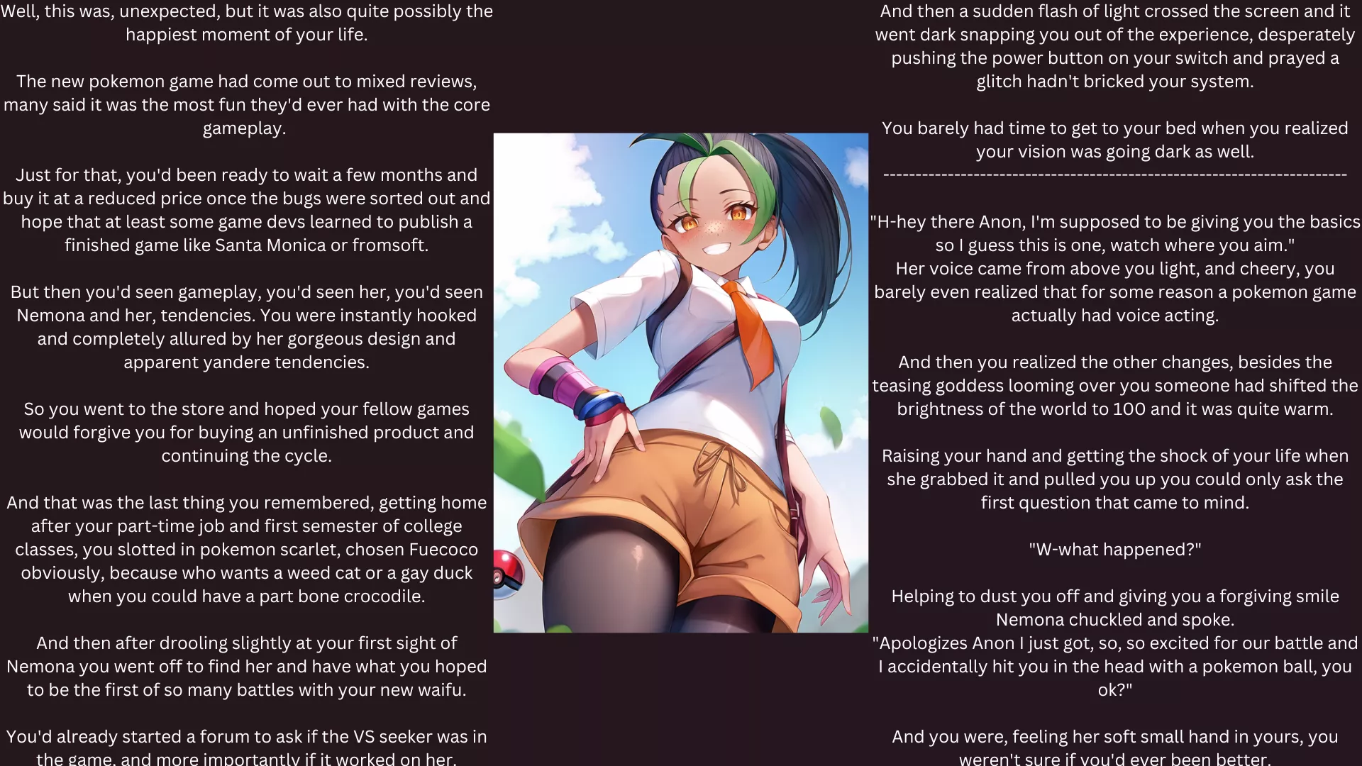 Only Nemona [Pokemon] [Best girl] [Best starter] [No sex yet] [Part one]