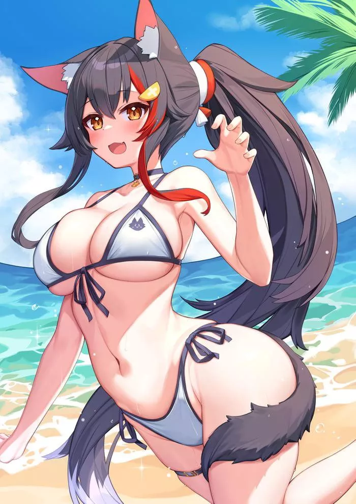 Ookami Mio looking fine as usual..