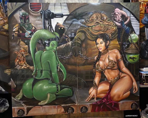Oola and Slave Leia at Jabba’s Palace (Jeremy Worst)