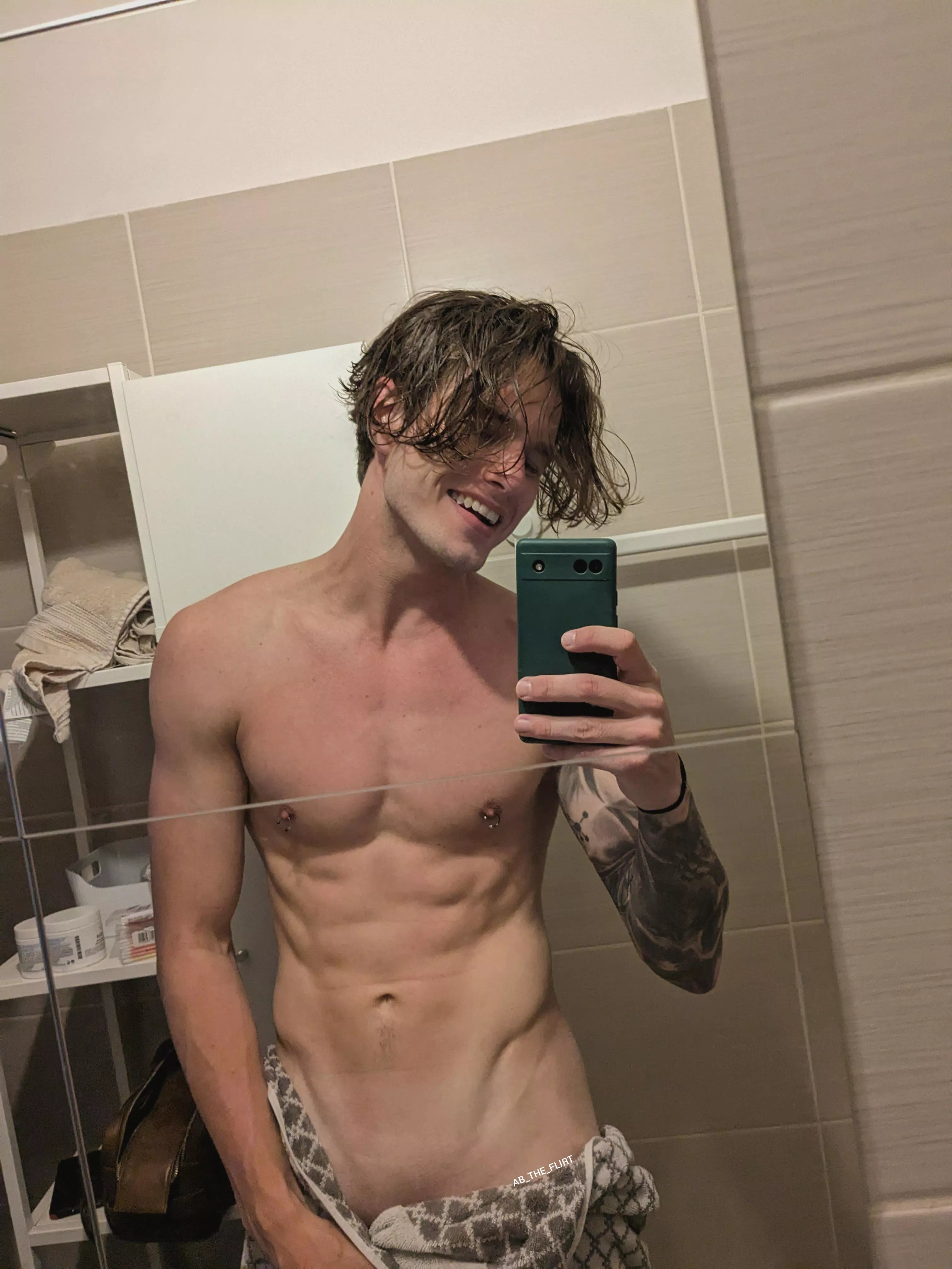 Oops my towel is falling