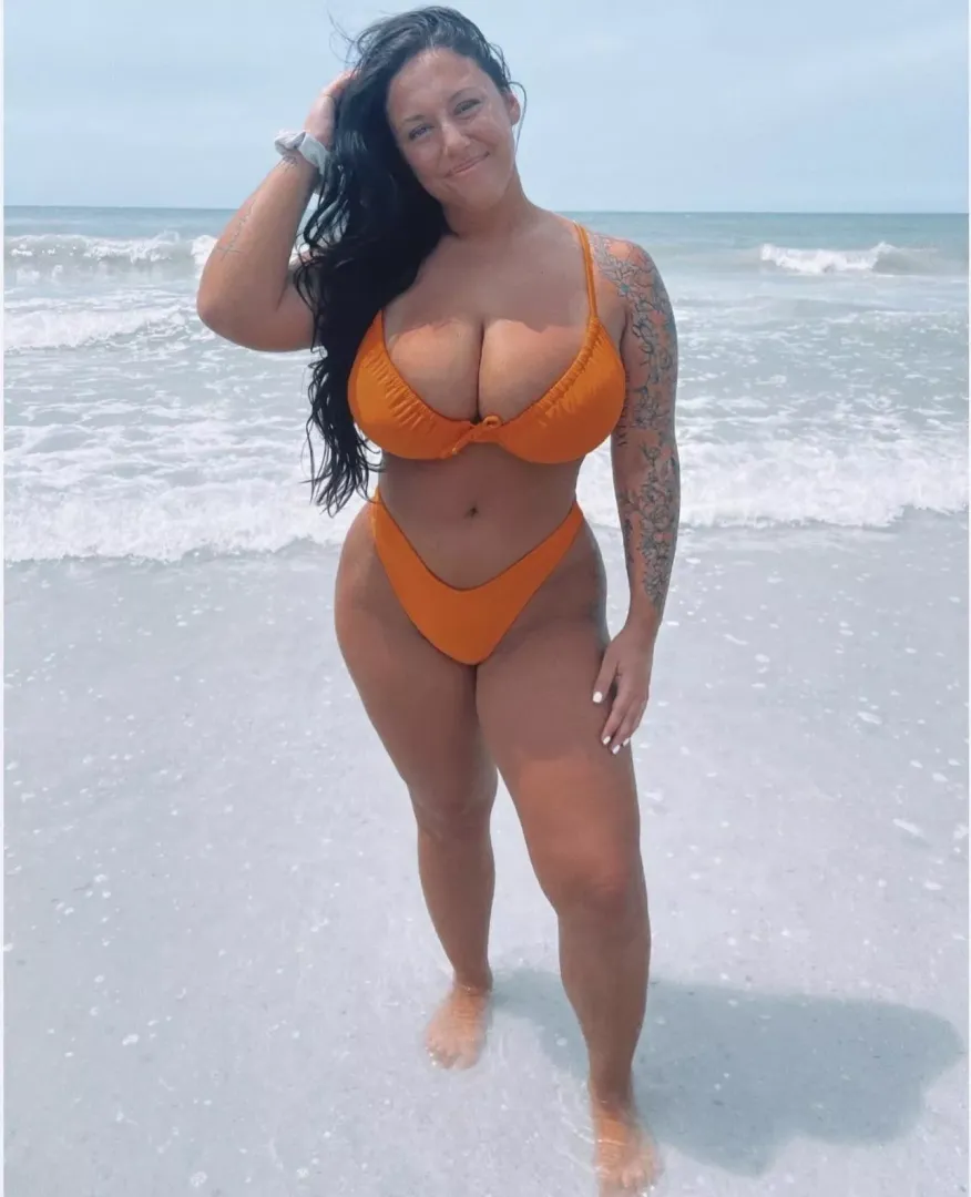 Orange bikini