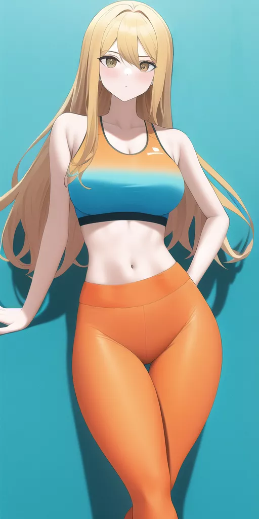 Orange Yoga Pants