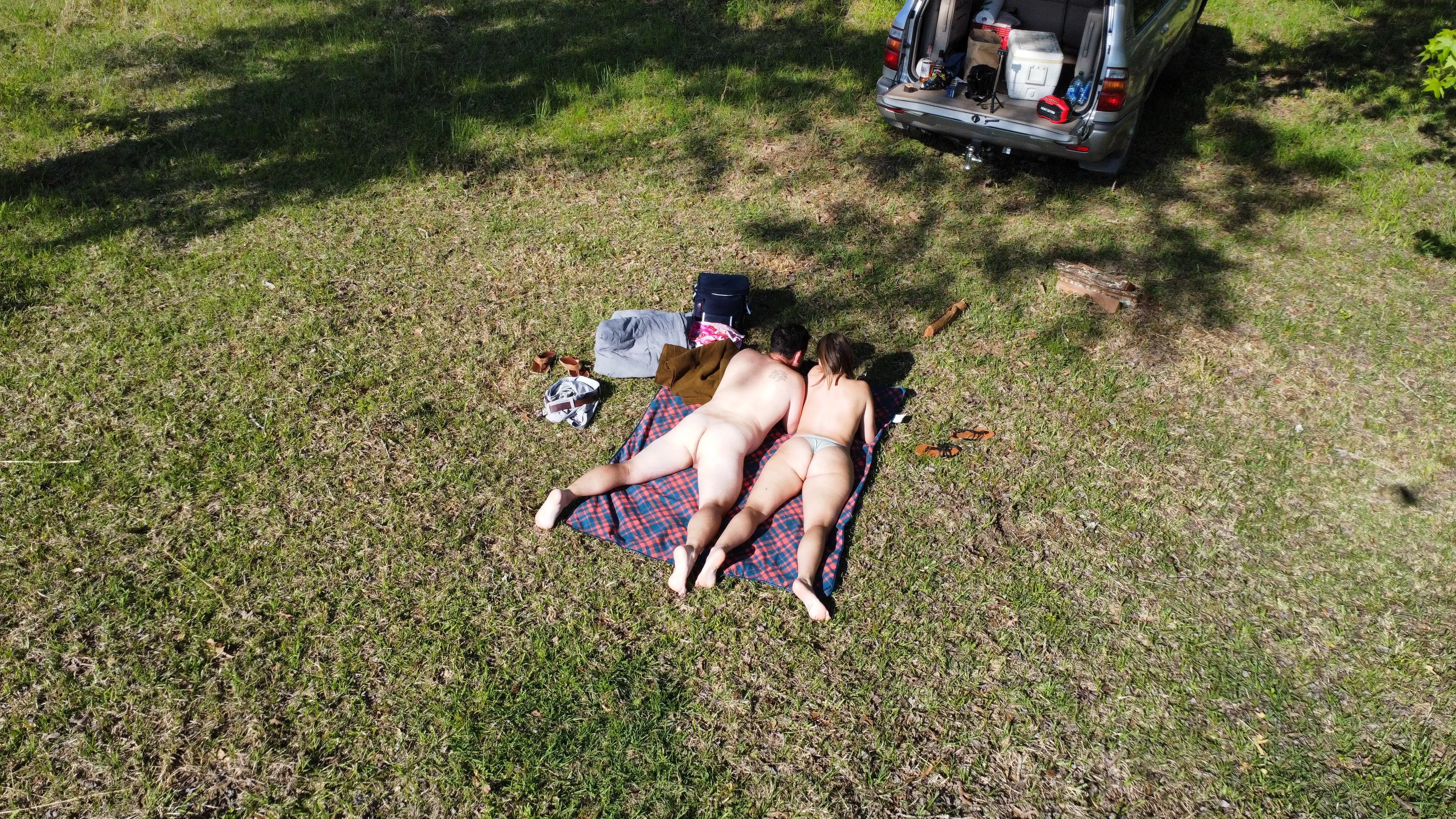 Our secret spot we enjoy nude sun bathing at!
