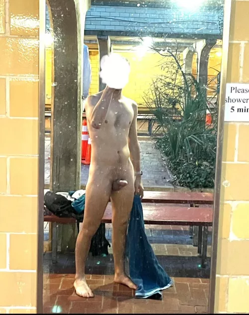 outdoor locker room