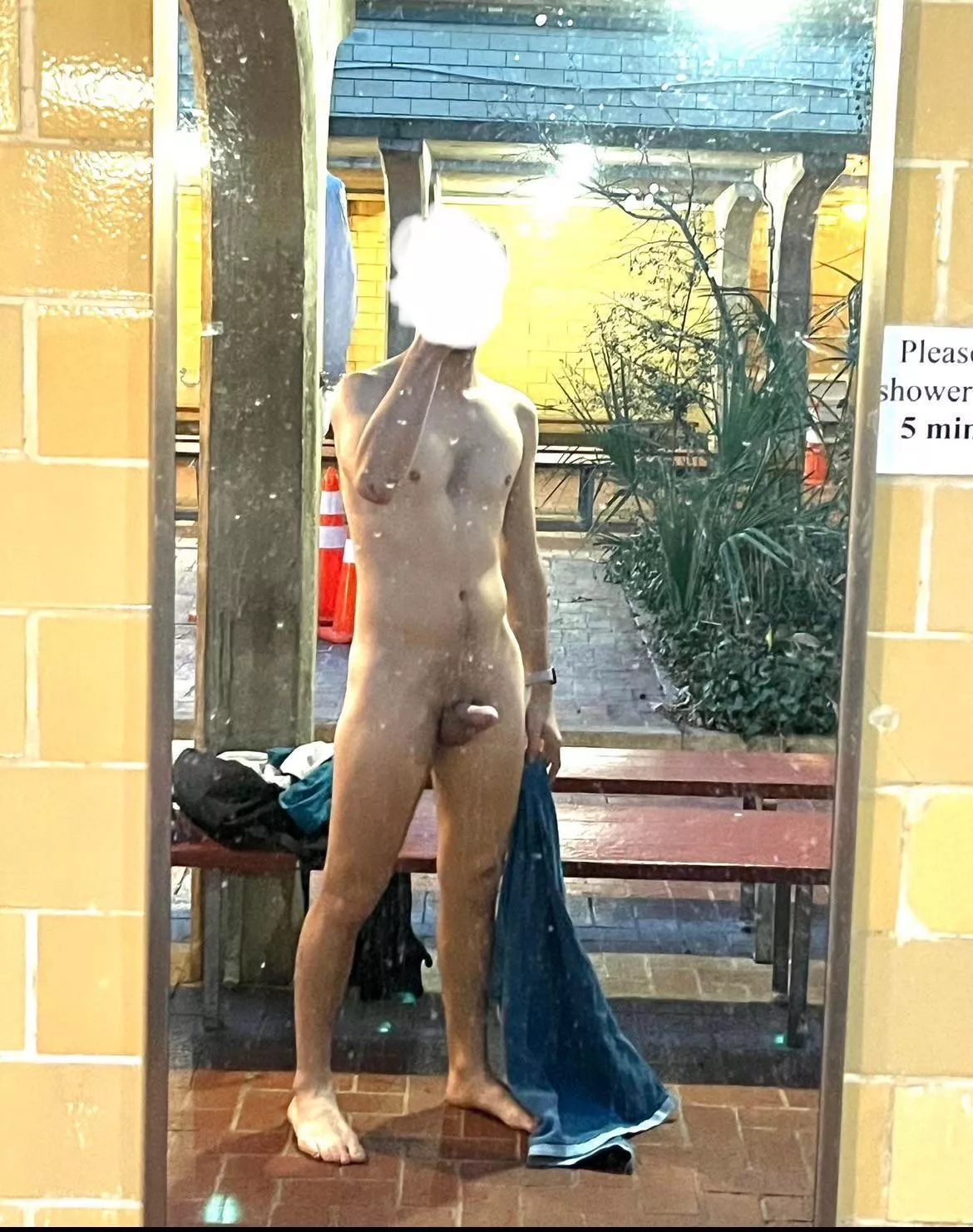outdoor locker room