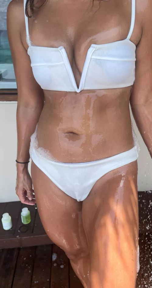 Outdoor shower fun