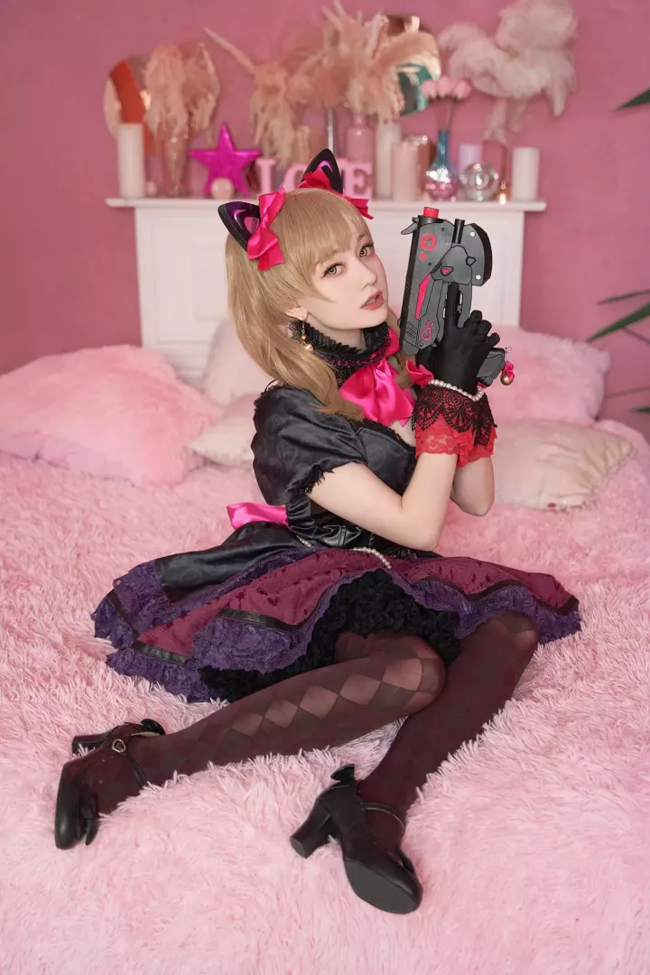 Overwatch D.va skin Black Cat cosplay by Shorinya