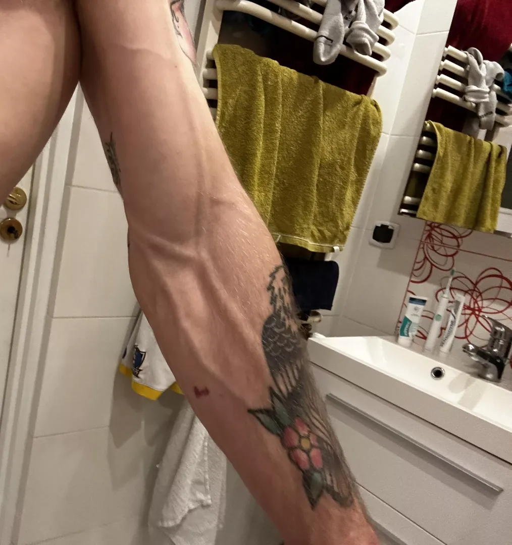 Pardon my socks and towel