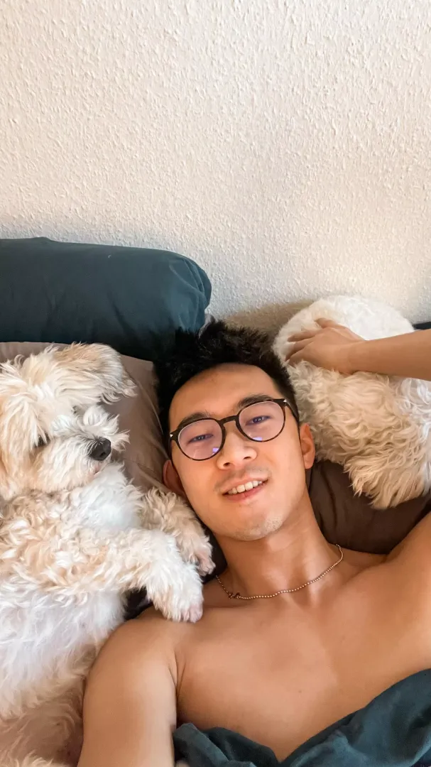 Party time dog dad