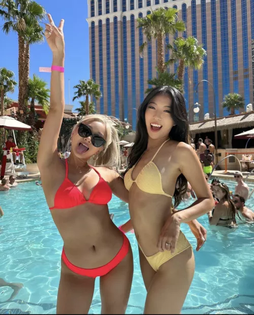 Partying Asian girls