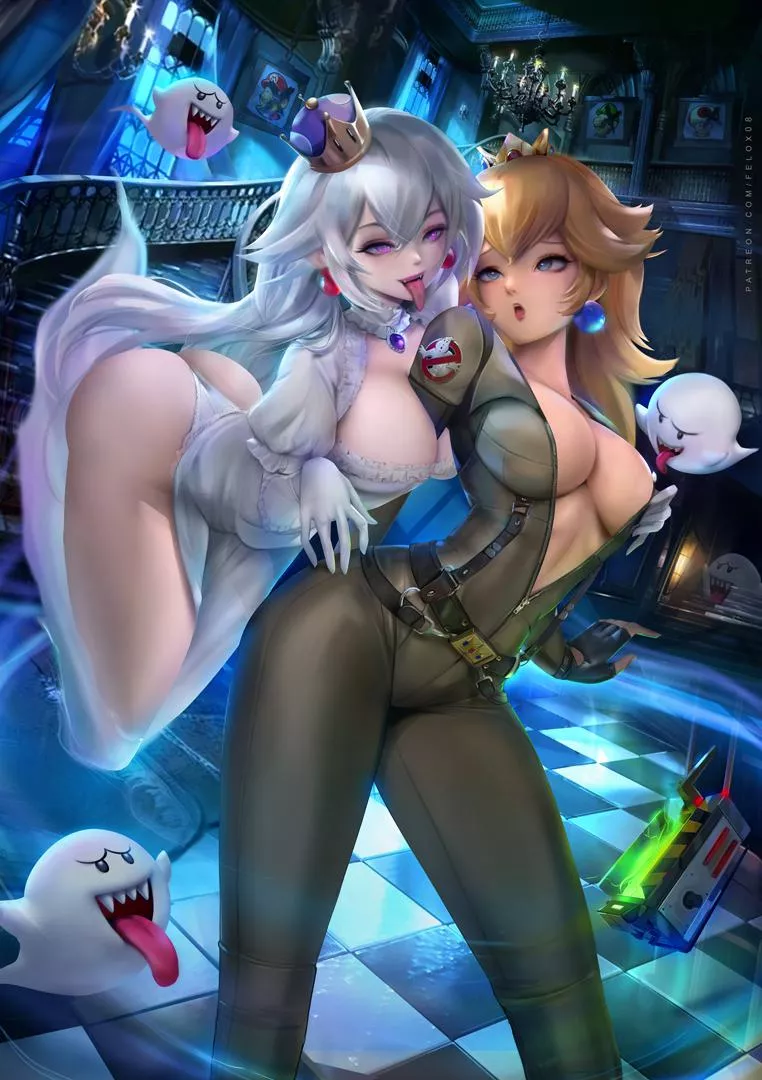 Peach and Boo