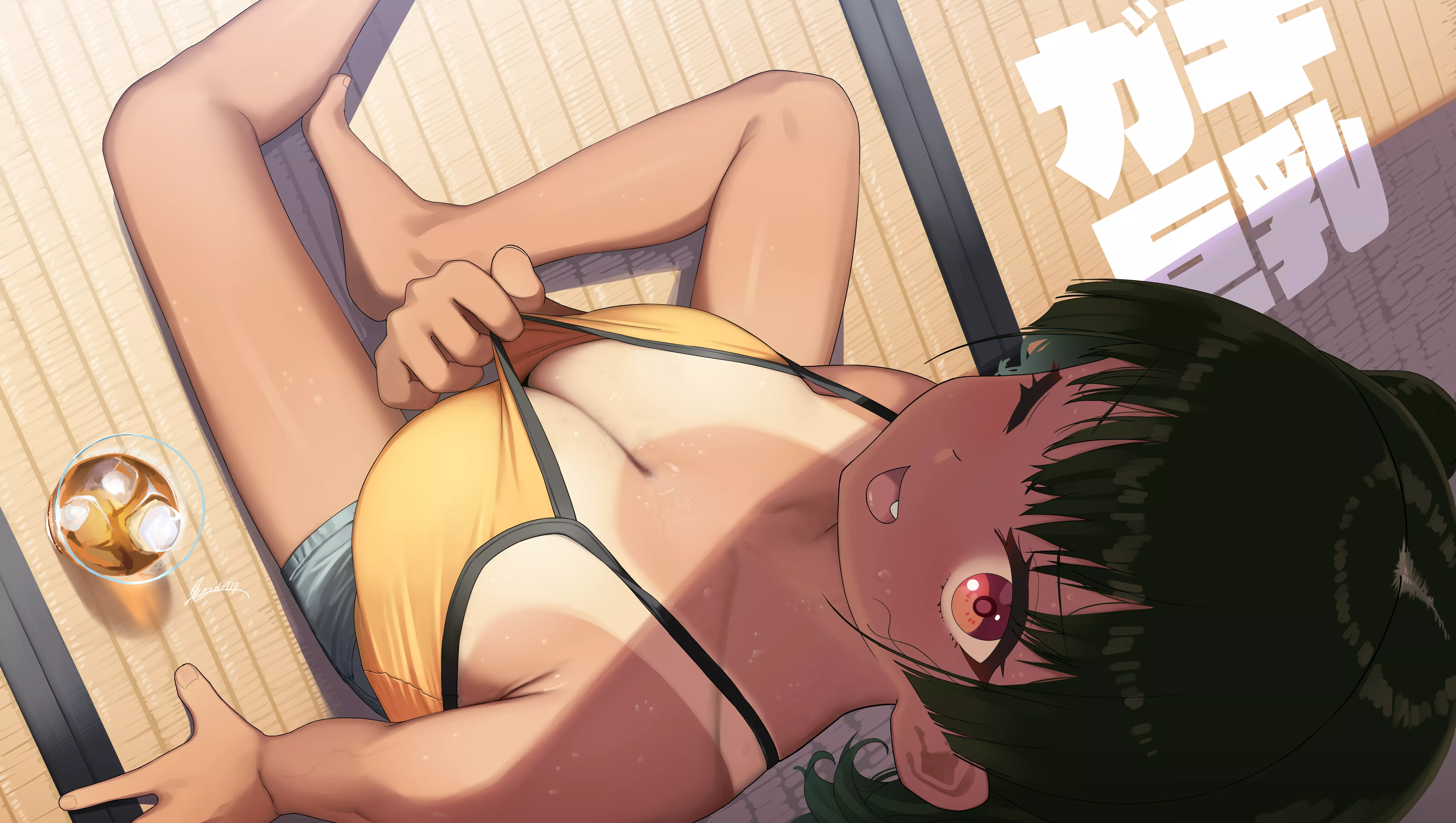 Peaking down a girl's shirt? Pervert (kaedeko)