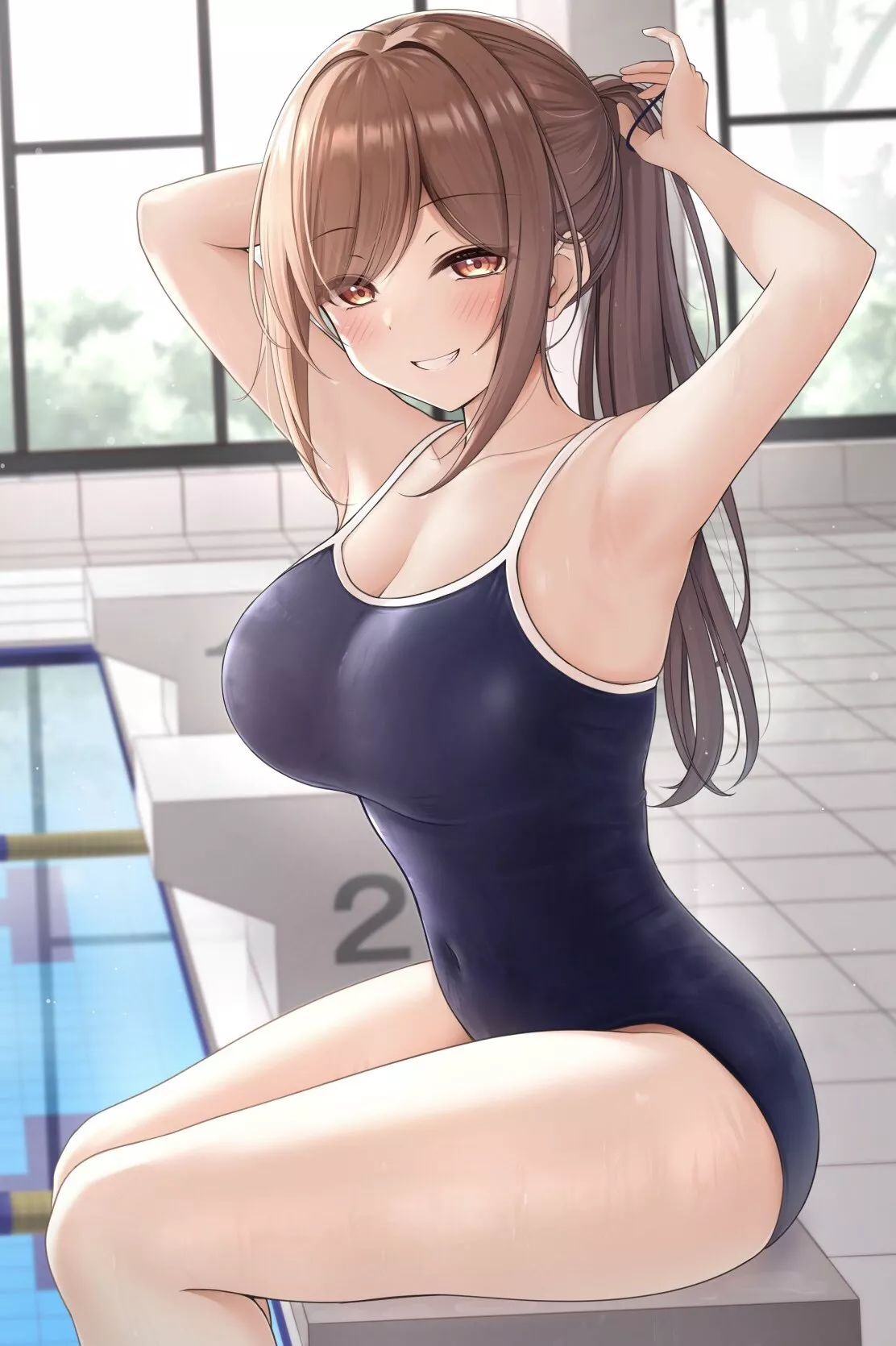 Perfect body in a swimsuit