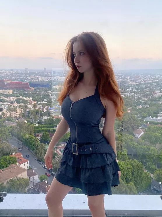 Petite redhead