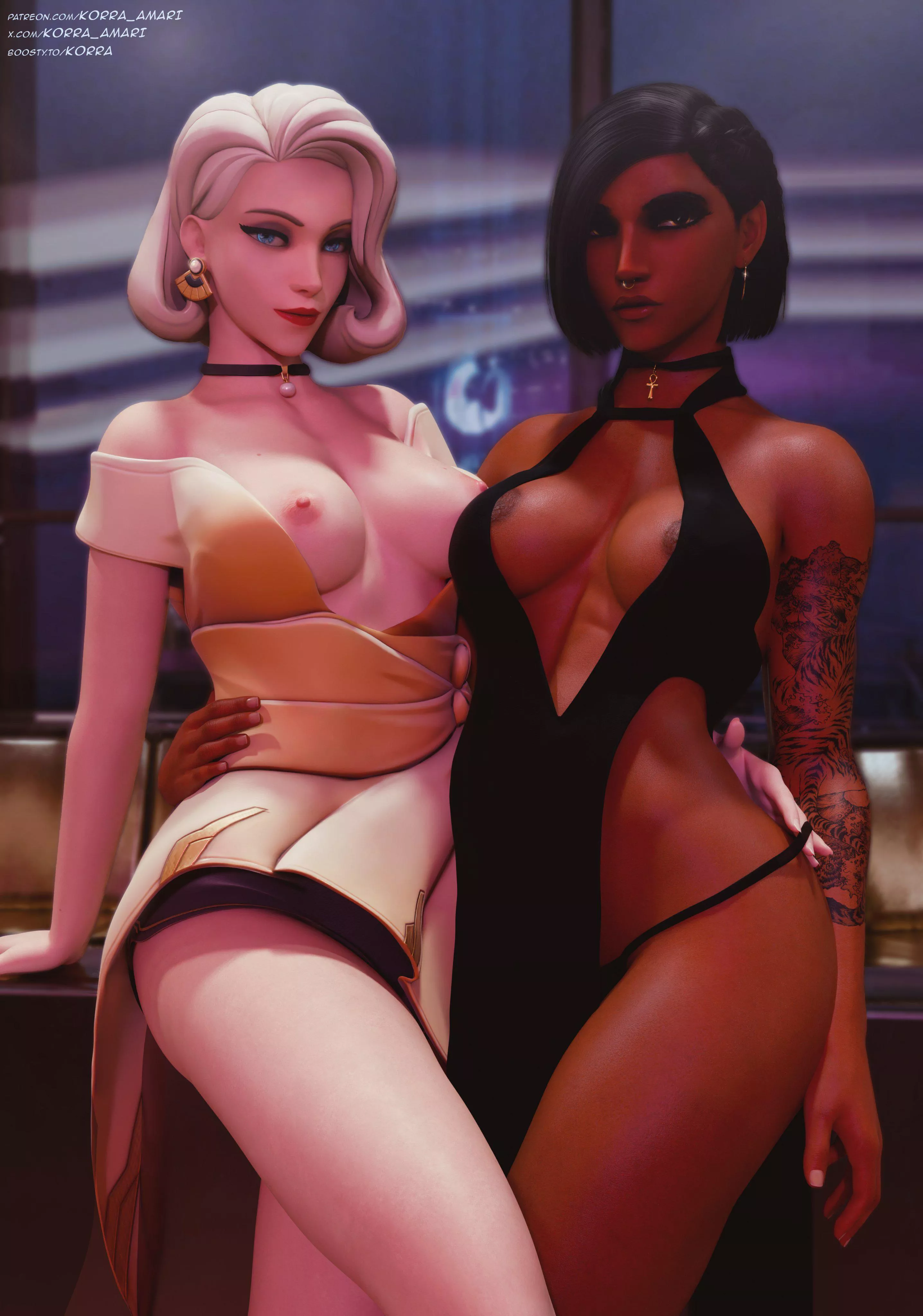 Pharah x Mercy - This evening only for two of us (korra_amari)