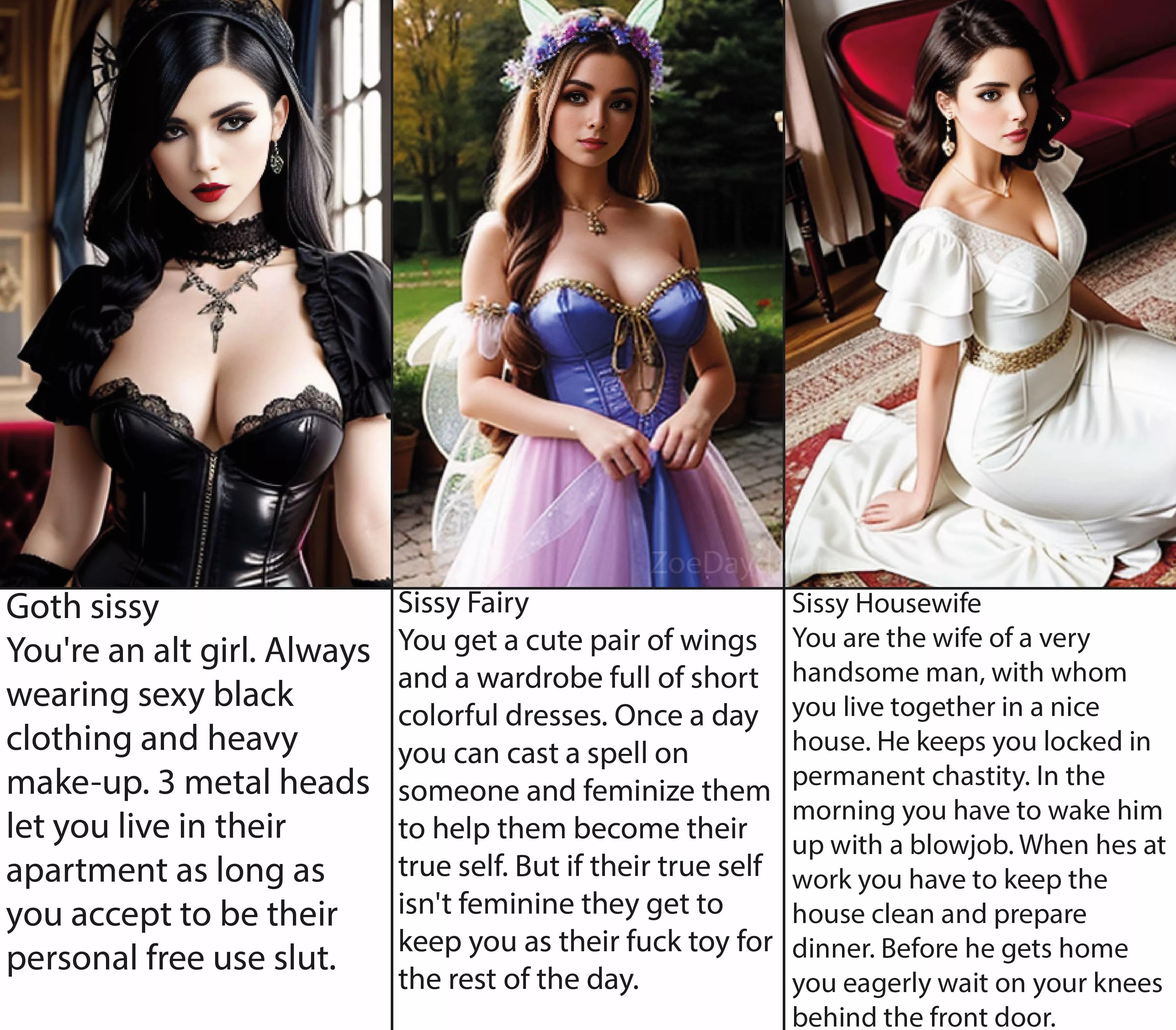 Pick a sissy life