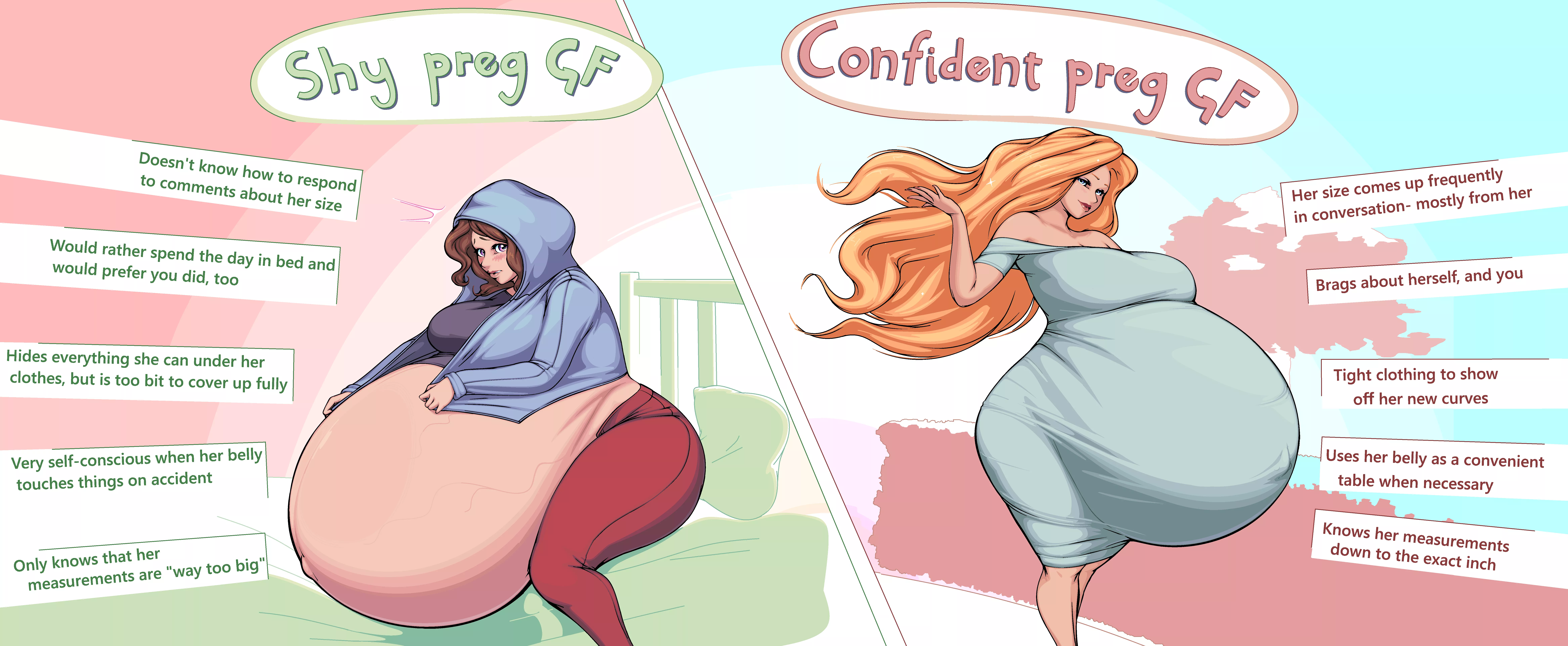 Pick you Poison, Shy preg GF or Confident preg GF?