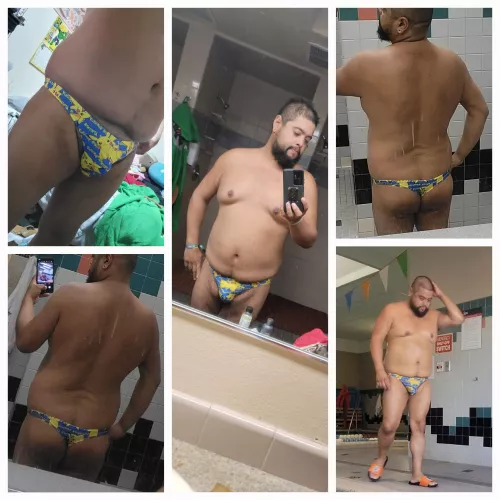 Pikachu thong swimsuit