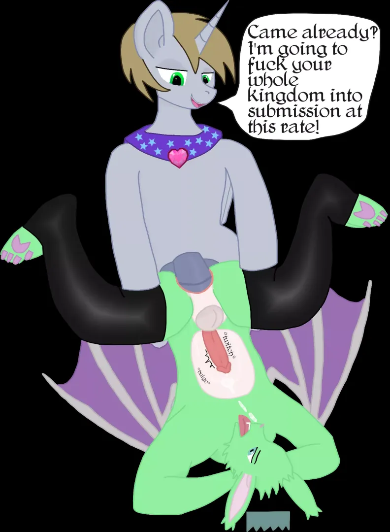 Piledriving a furry king (OC)