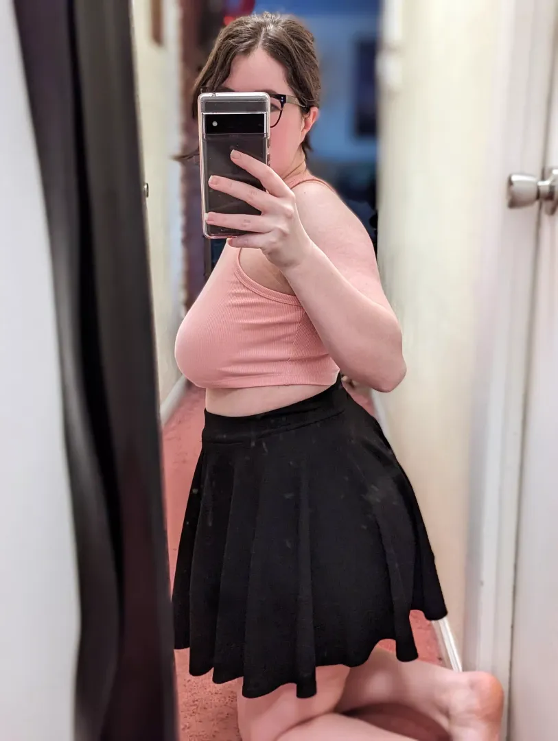 Pink cheerleader vibes ☺️