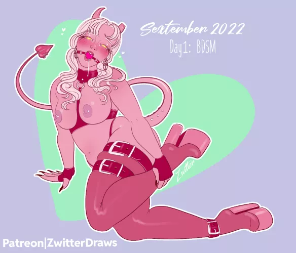 Pink Demon wants to play with You 🩷 A quick sketch I did