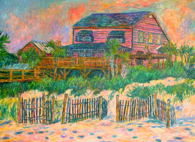 Pink on the Beach