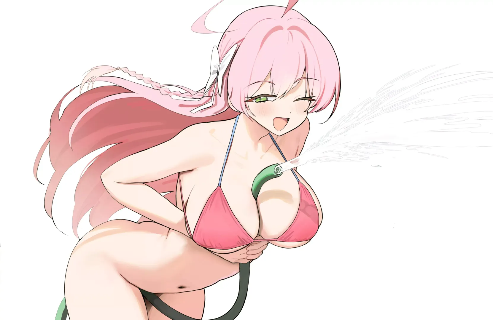 Playing with a hose