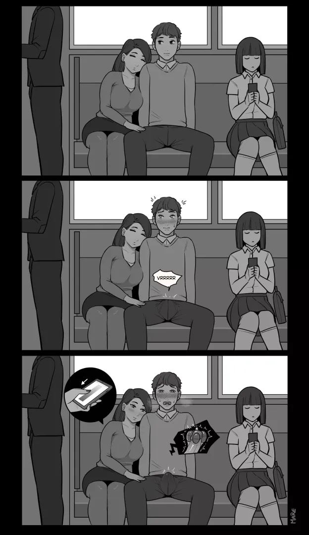 Playing with him on the train
