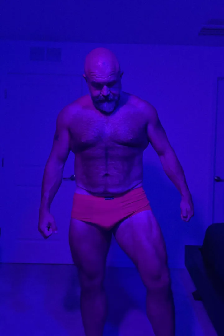 Playing with my lights and it's got me feeling a little blue.