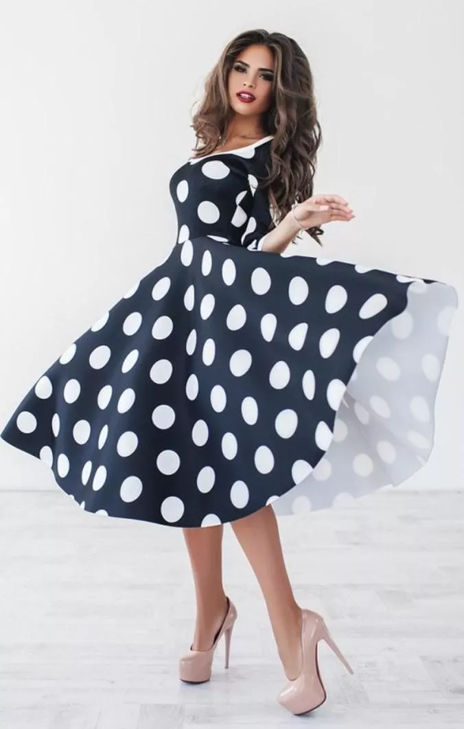 Polka-dot dress cutie