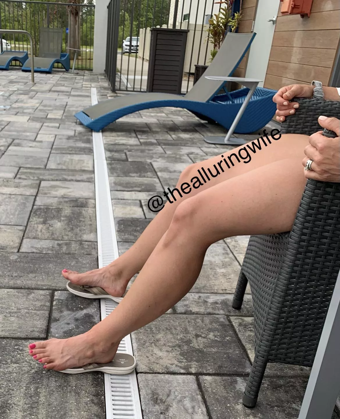 Poolside and on vacation