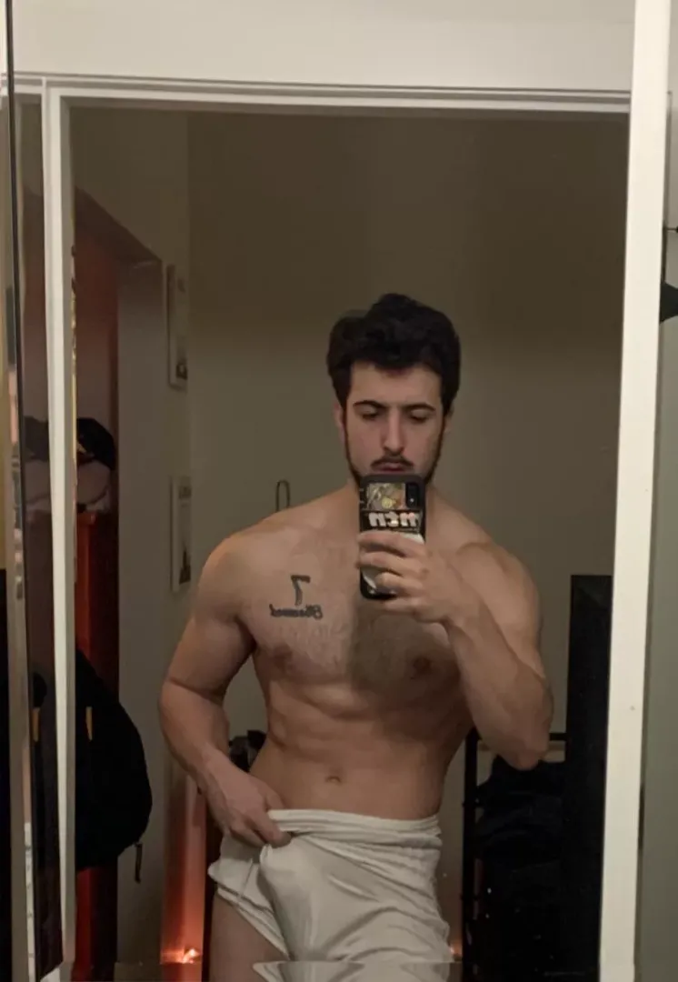 Post gym bulge