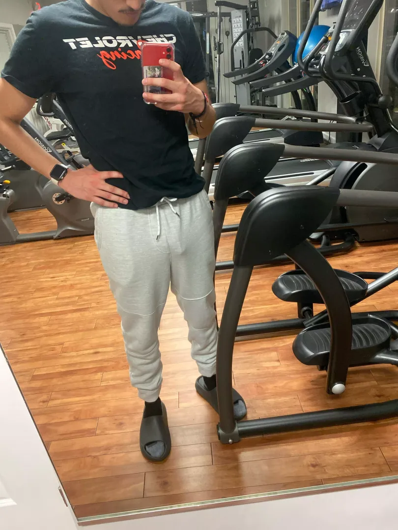 Post gym sesh bulge
