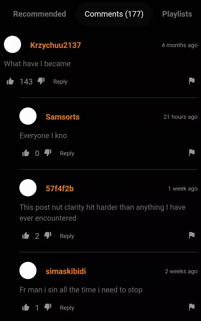 Post nut clarity hitting harder than before