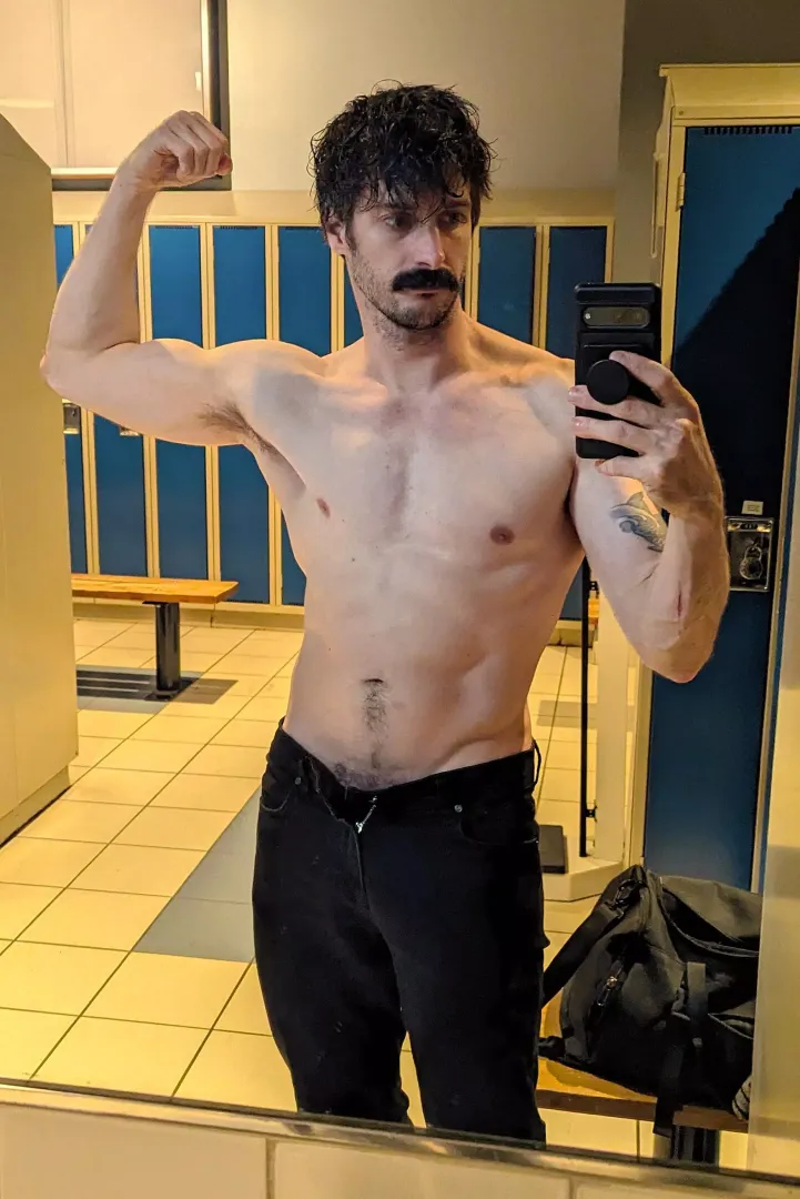 post workout selfie