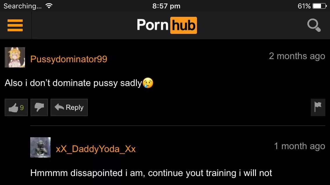POV: Daddy Yoda gives up on you