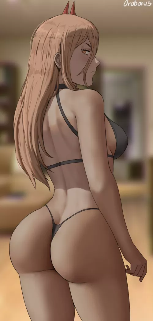 Power Showing Off Her Body (Chainsaw Man)