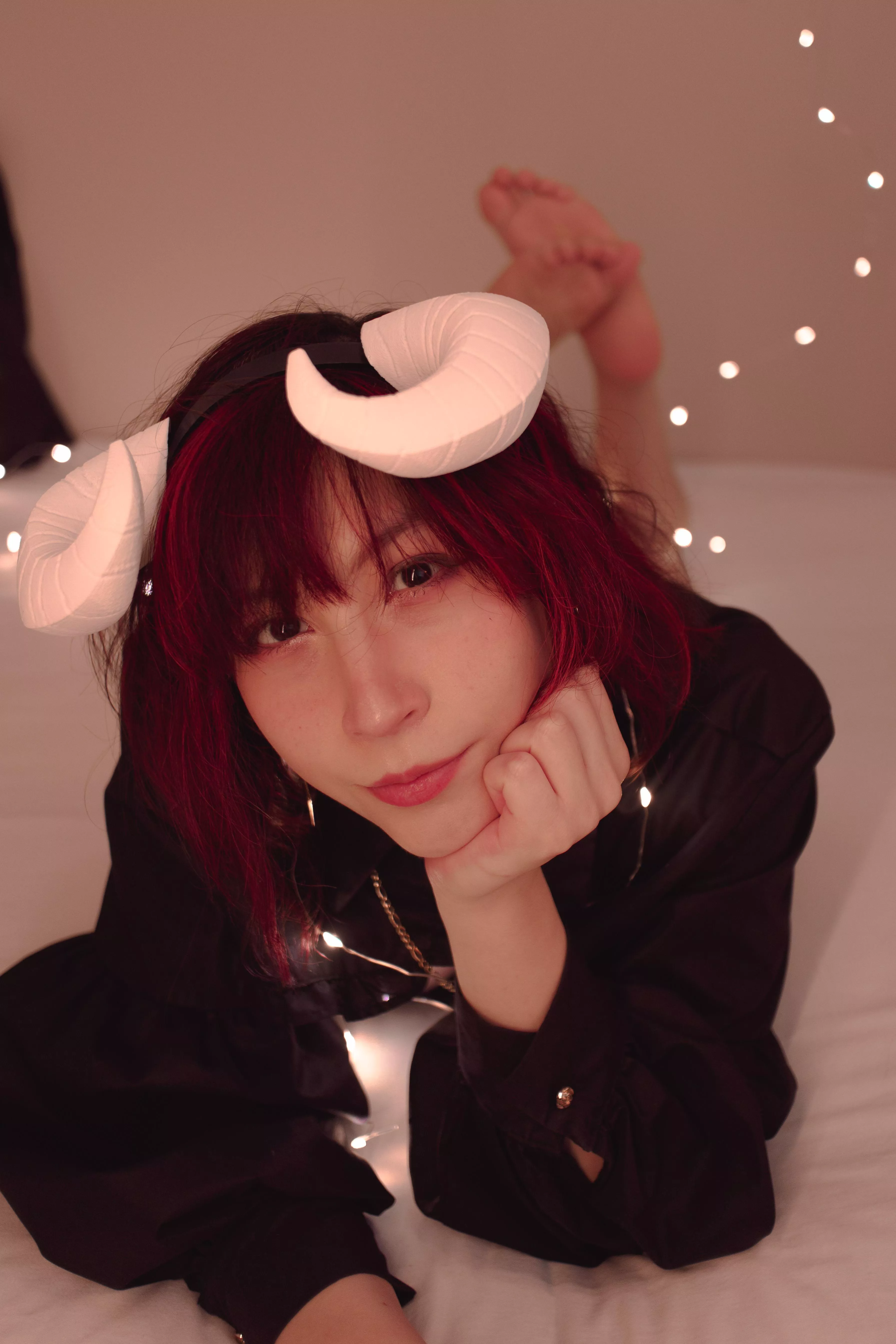 Practicing the pose c: